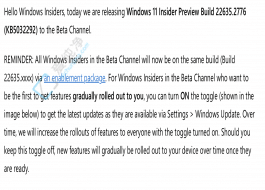 Win11 Beta A[ Build 22635.2776 l(f)M Windows Ink Teams ø